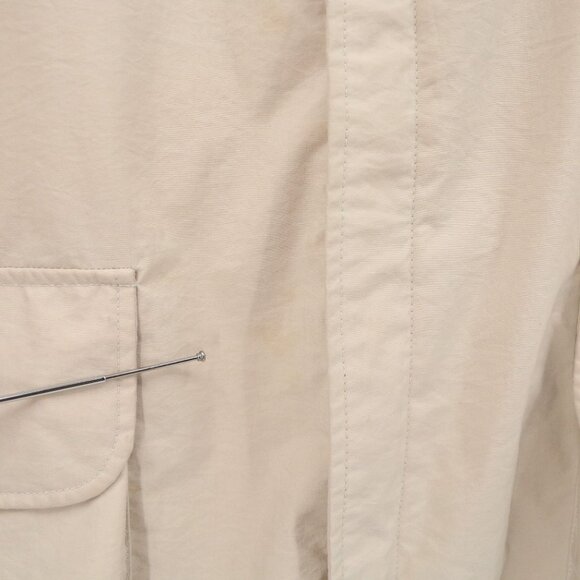 Eddie Bauer Vintage Men's Hooded Beige Zip front Jacket L - Picture 5 of 10